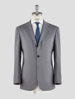 Kiton Knt Gray Virgin Wool Suit