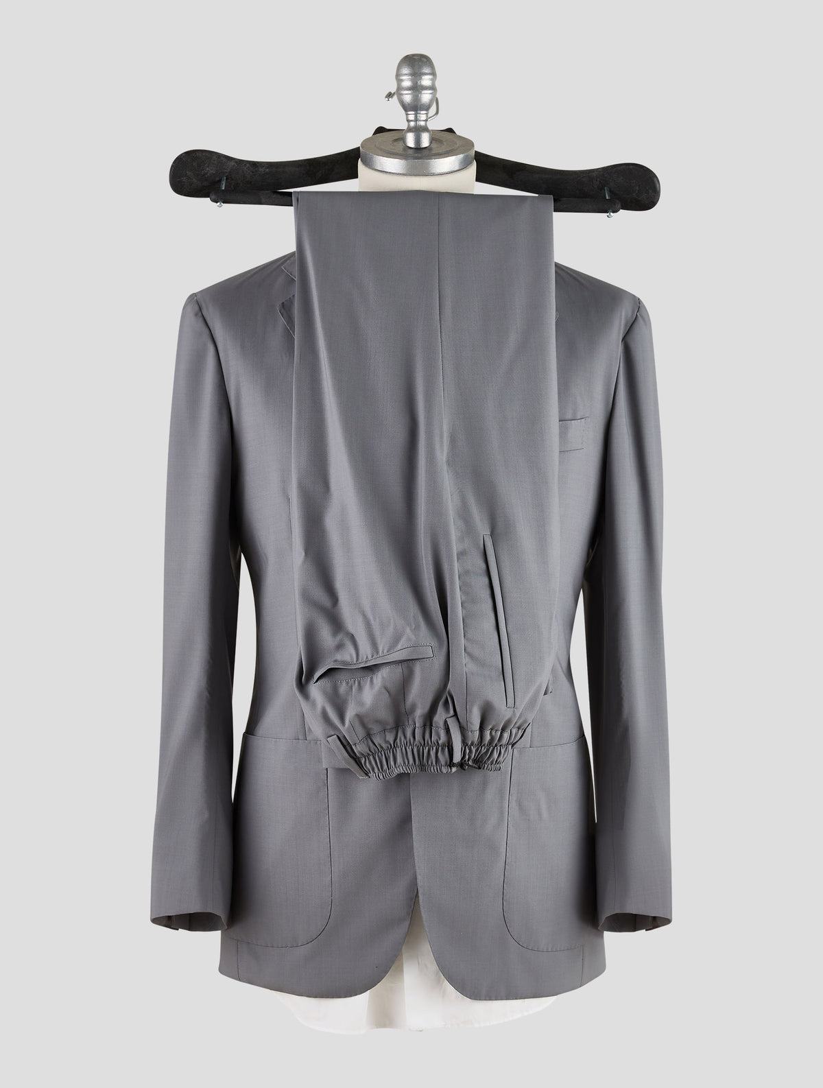 Kiton Knt Gray Virgin Wool Suit