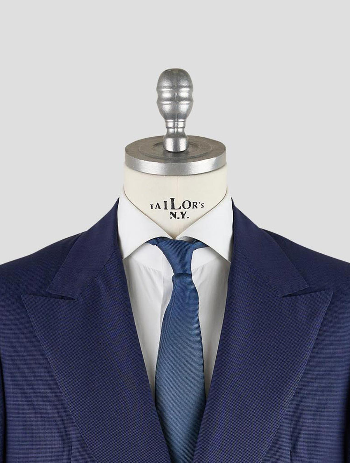 Kiton Knt Blue Virgin Wool Suit