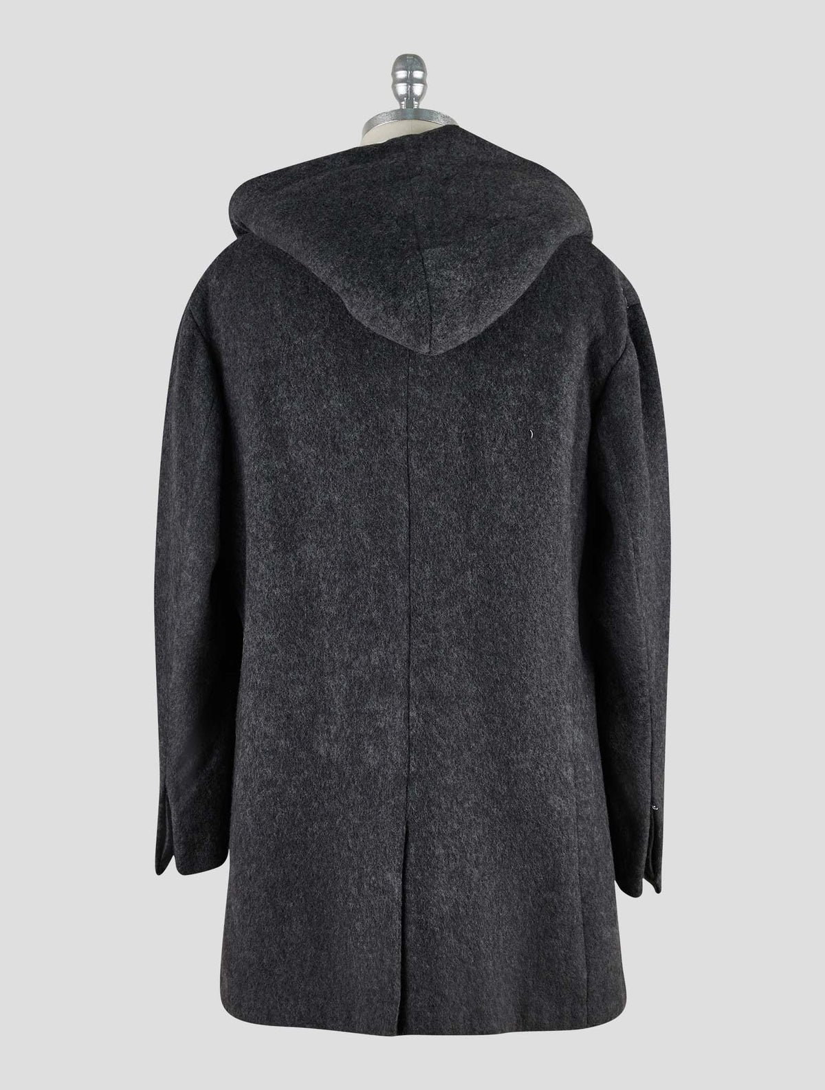 Kiton Knt Dark Gray Cashmere Pa Overcoat