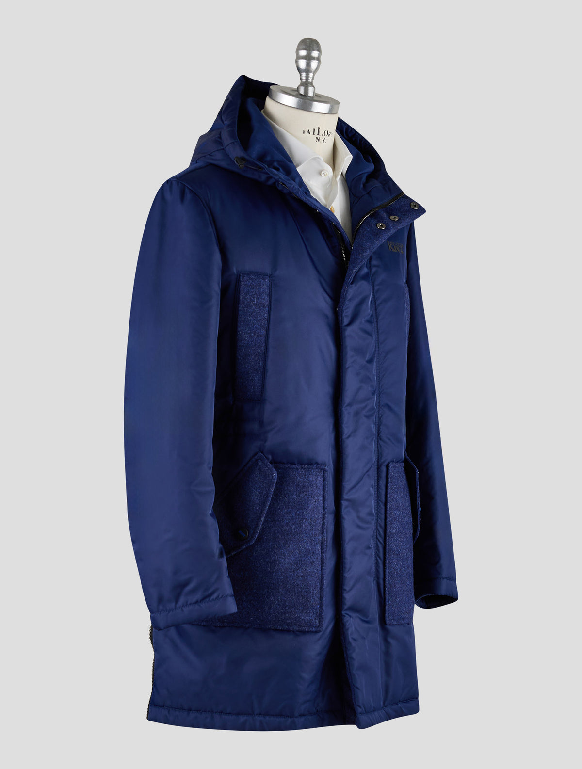 Kiton Knt Black Pa Overcoat