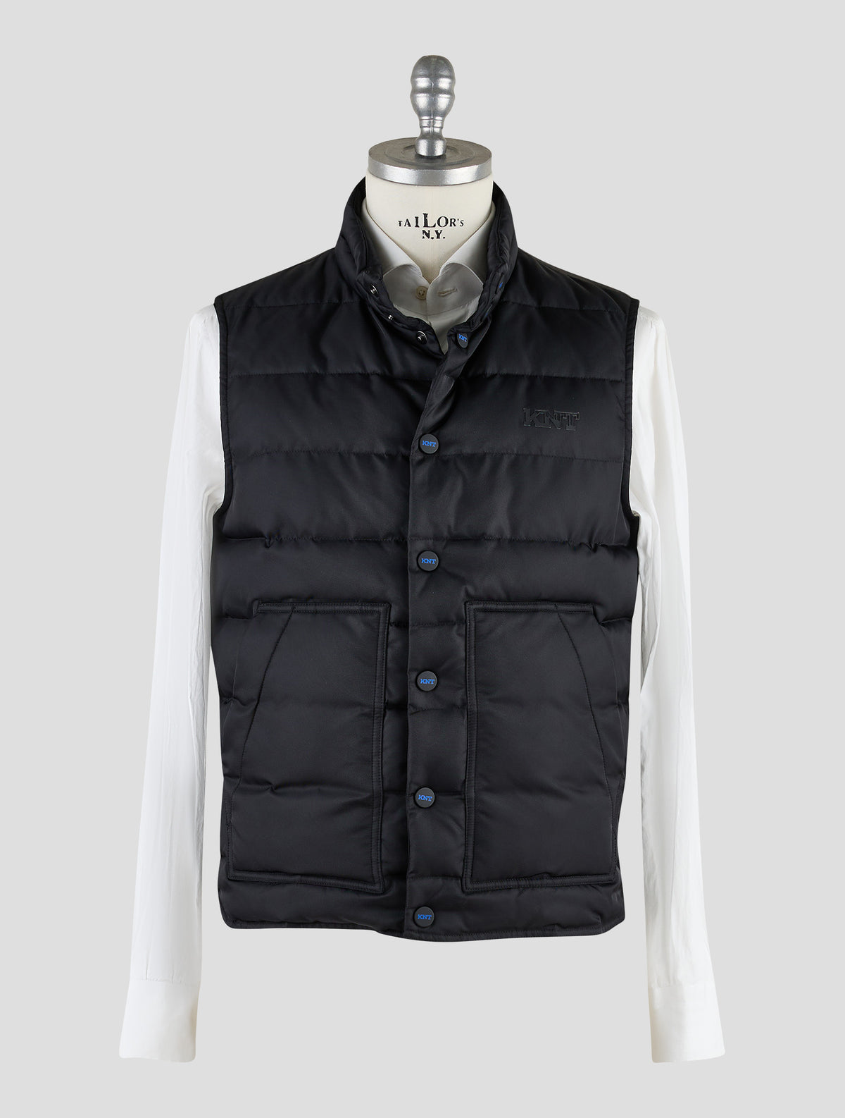 Kiton Knt Black Pa Gilet Coat