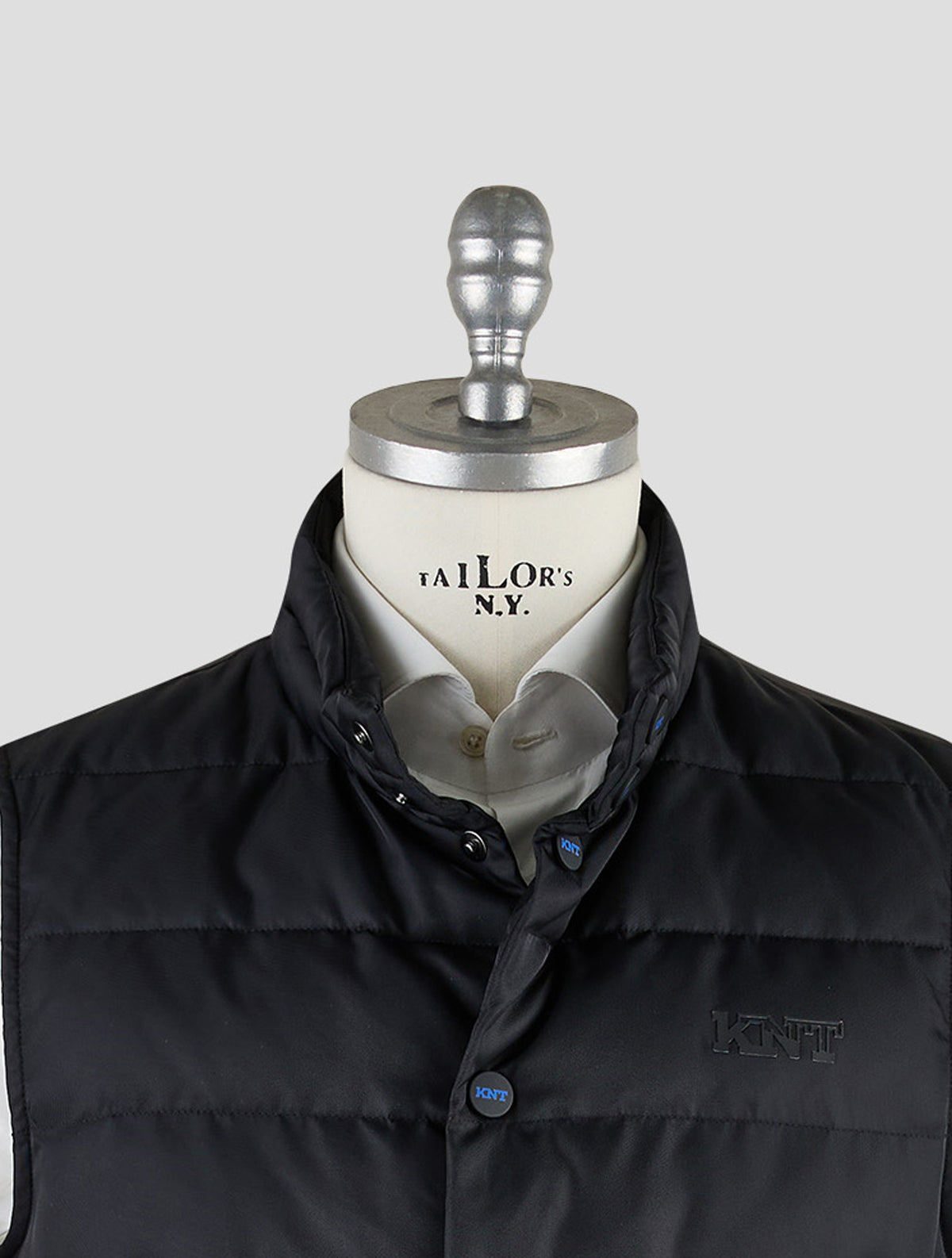 Kiton Knt Black Pa Gilet Coat