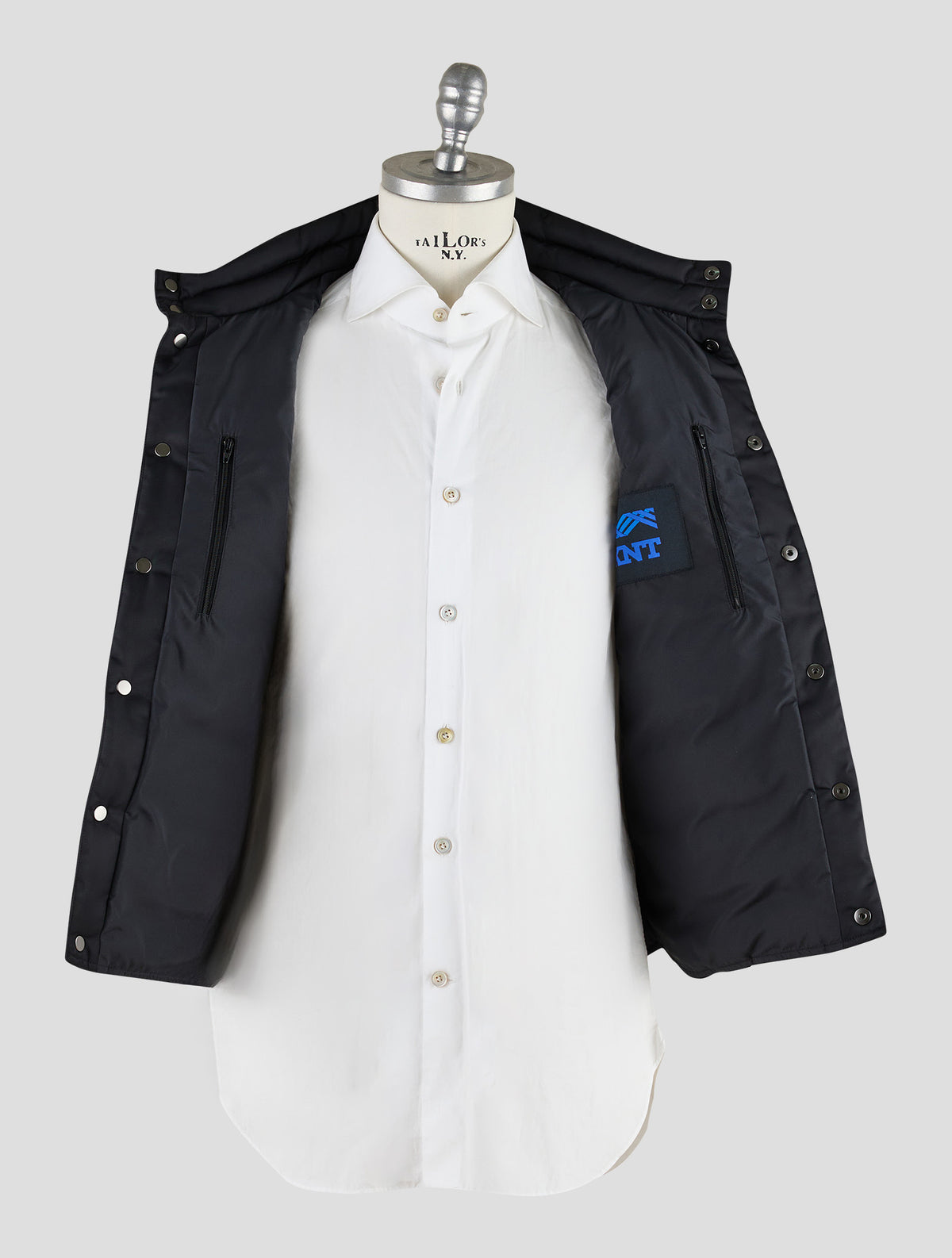 Kiton Knt Black Pa Gilet Coat