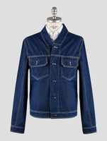Kiton Knt Blue Cotton Coat