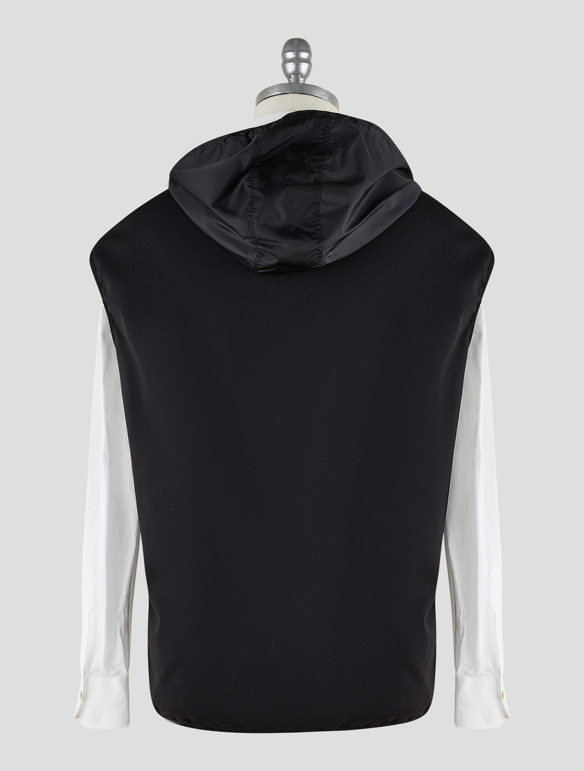 Kiton Knt Black Pa Gilet Coat