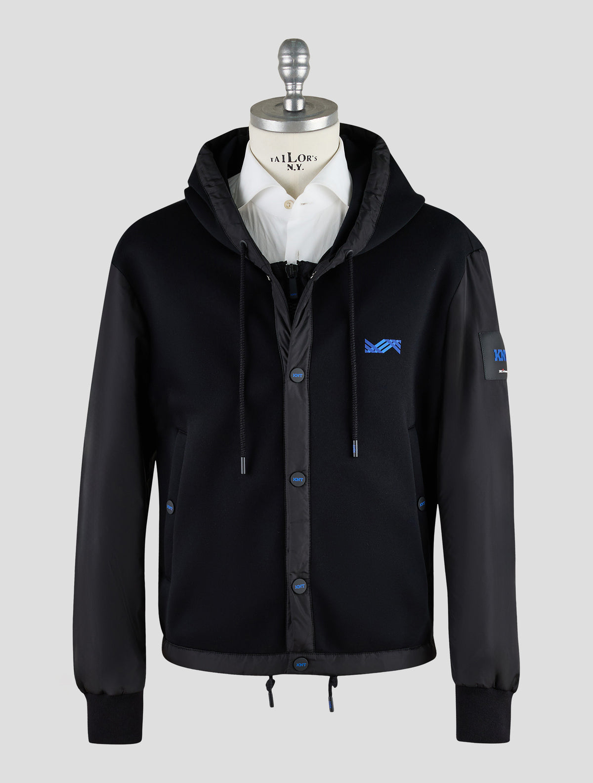 Kiton Knt Black Modal Coat