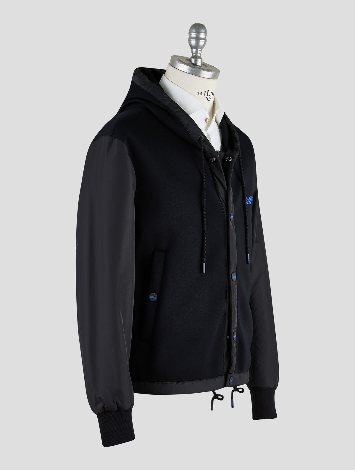 Kiton Knt Black Modal Coat