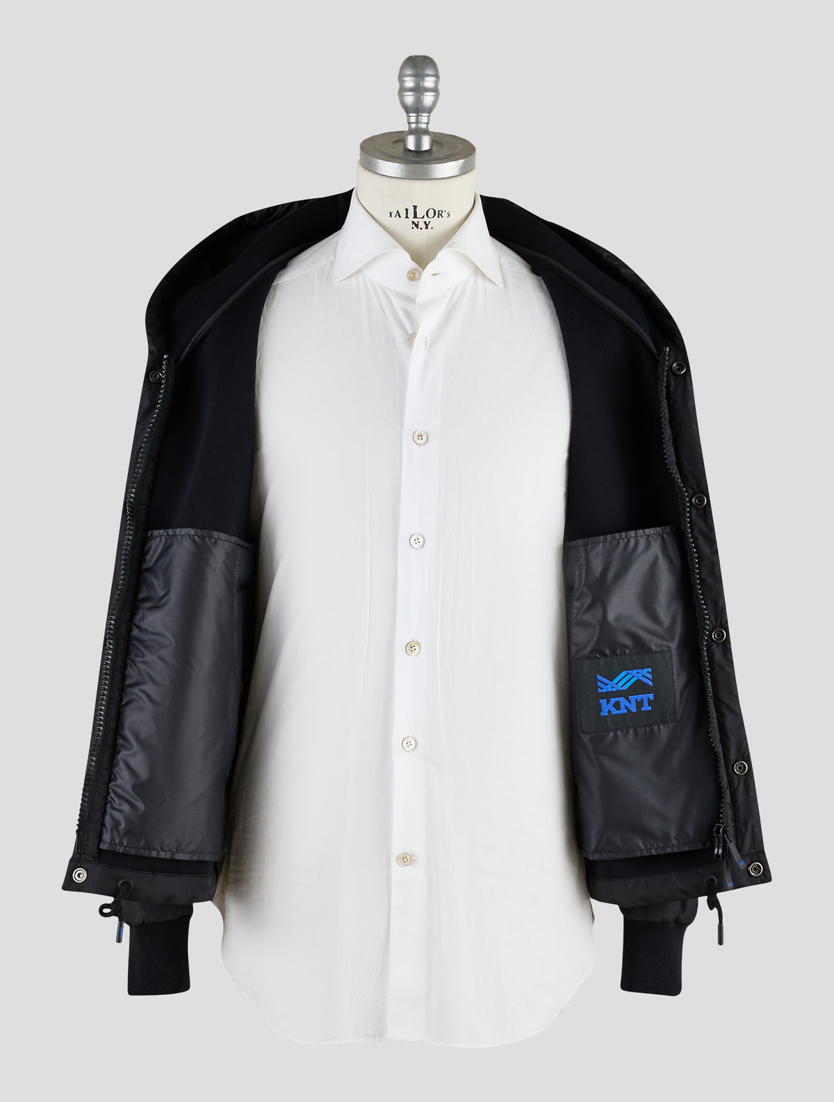 Kiton Knt Black Modal Coat