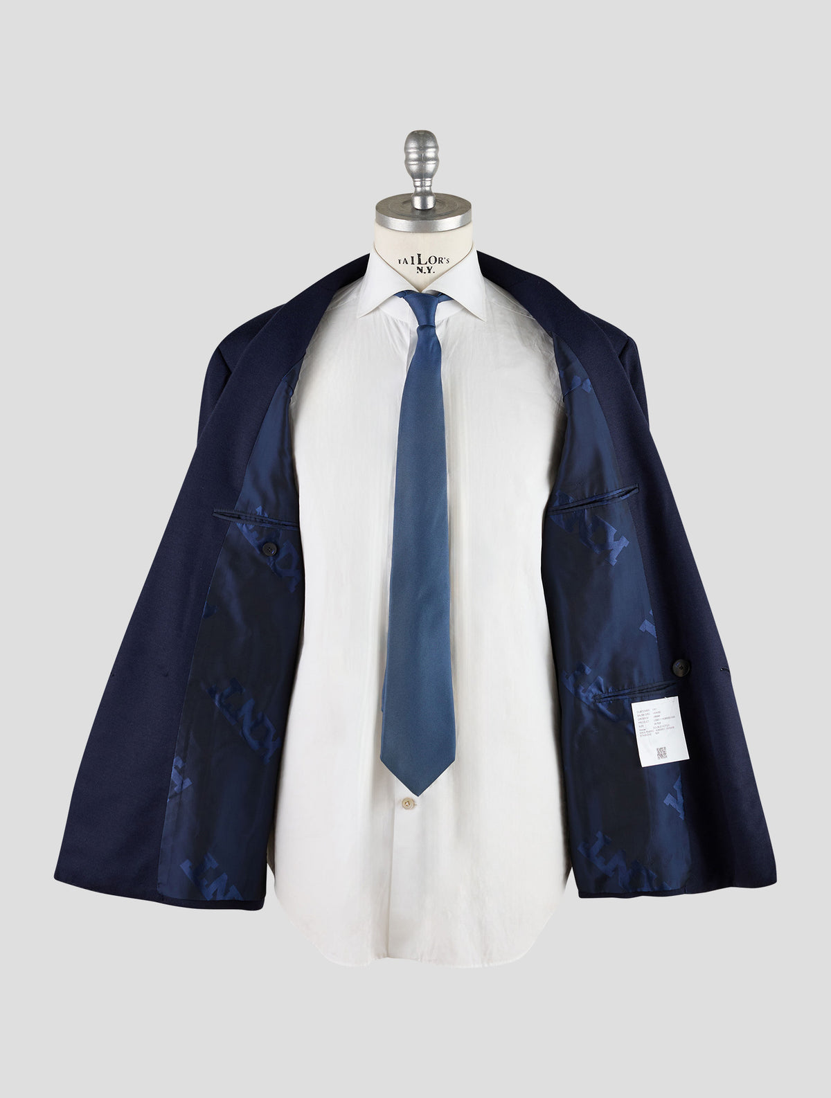 Kiton Knt Blue Cashmere Blazer