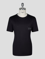 Kiton Knt Black Cotton T-Shirt