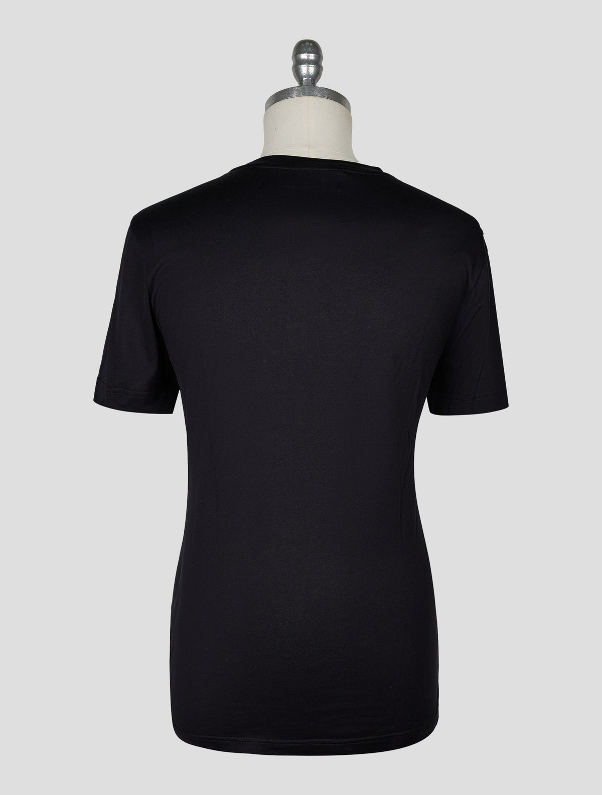 Kiton Knt Black Cotton T-Shirt