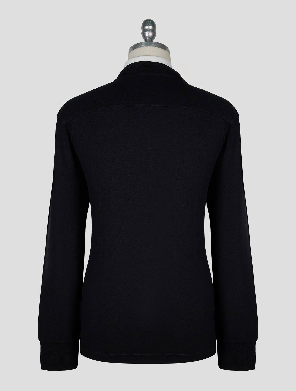 Kiton Knt Black Cotton Silk Cardigan