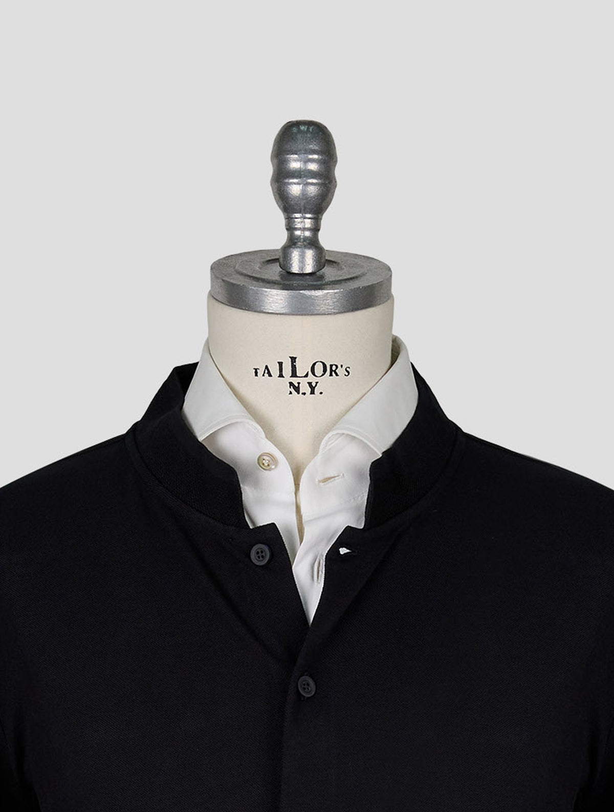 Kiton Knt Black Cotton Silk Cardigan