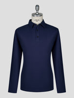 Kiton Knt Dark Blue Sweater Polo