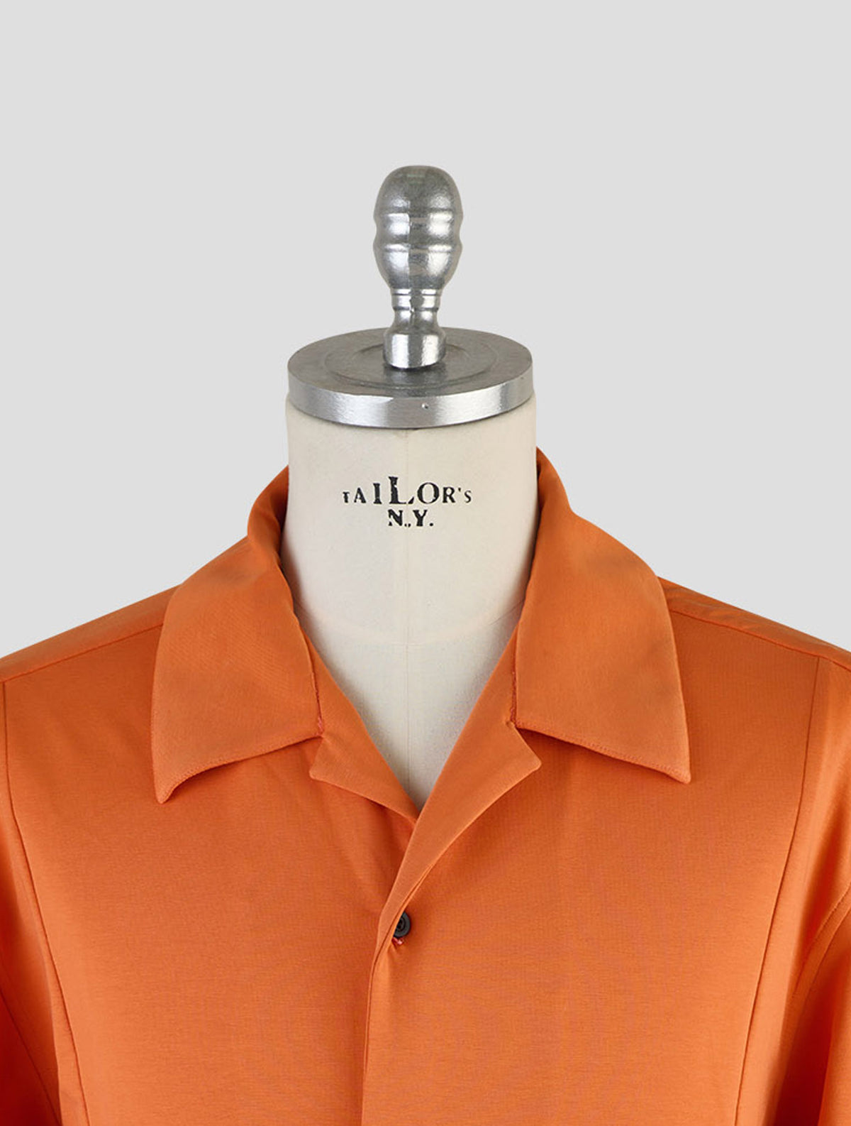 Kiton Knt Orange Cotton Ea Shirt