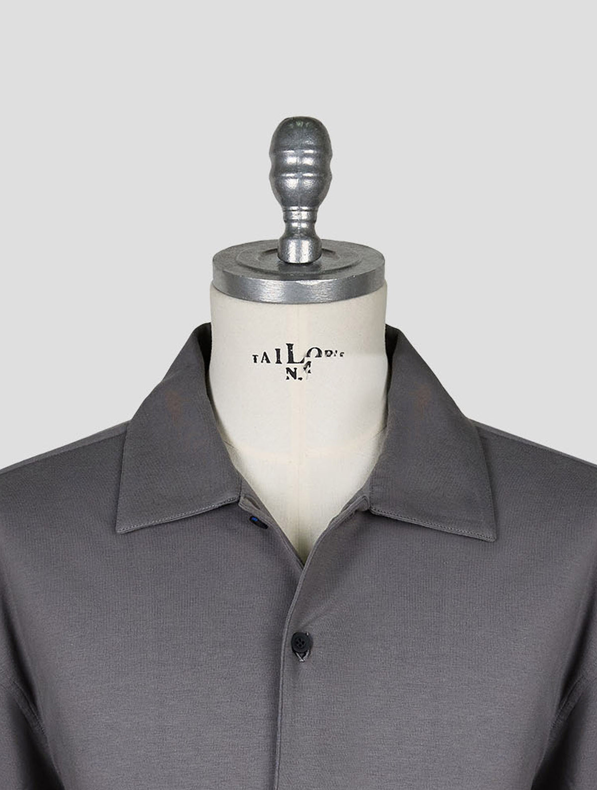 Kiton Knt Taupe Cotton Ea Shirt