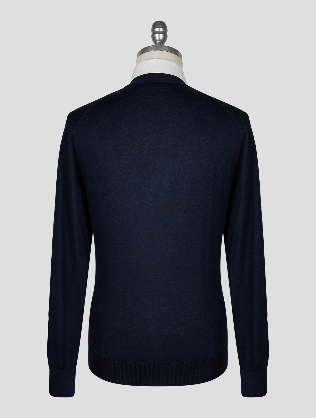 Kiton Knt Dark Blue Cotton Cardigan