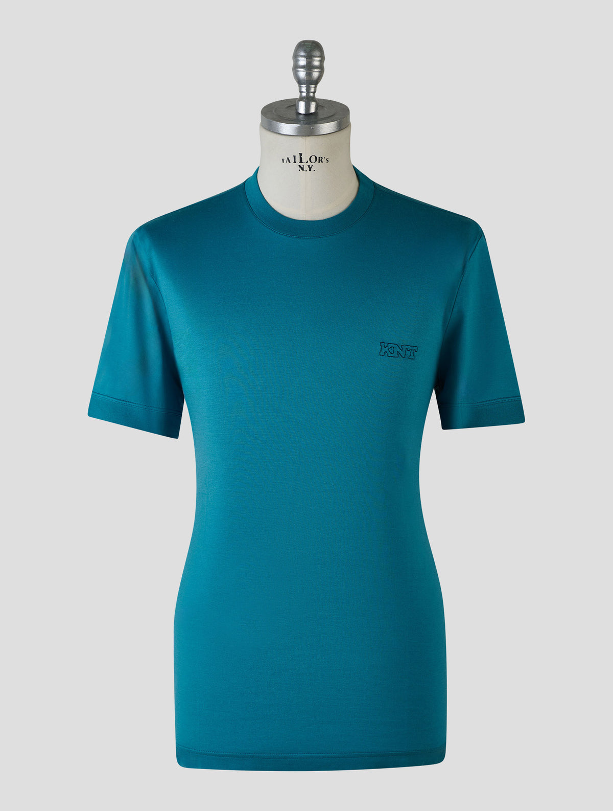 Kiton Knt Petrol Cotton T-Shirt