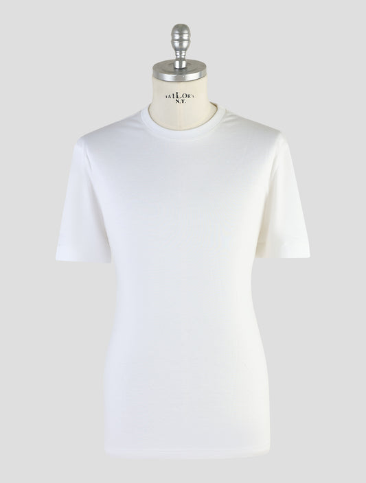 Kiton Knt White Cotton T-Shirt
