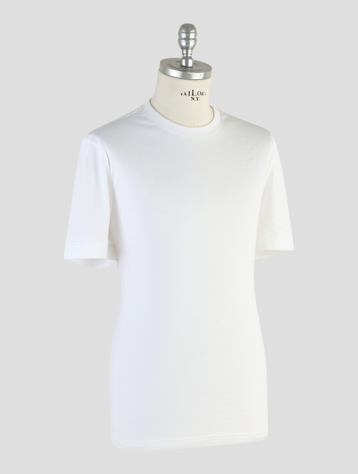 Kiton Knt White Cotton T-Shirt
