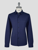 Kiton Knt Blue Navy Cotton Ea Shirt