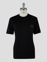 Kiton Knt Black Cotton T-Shirt