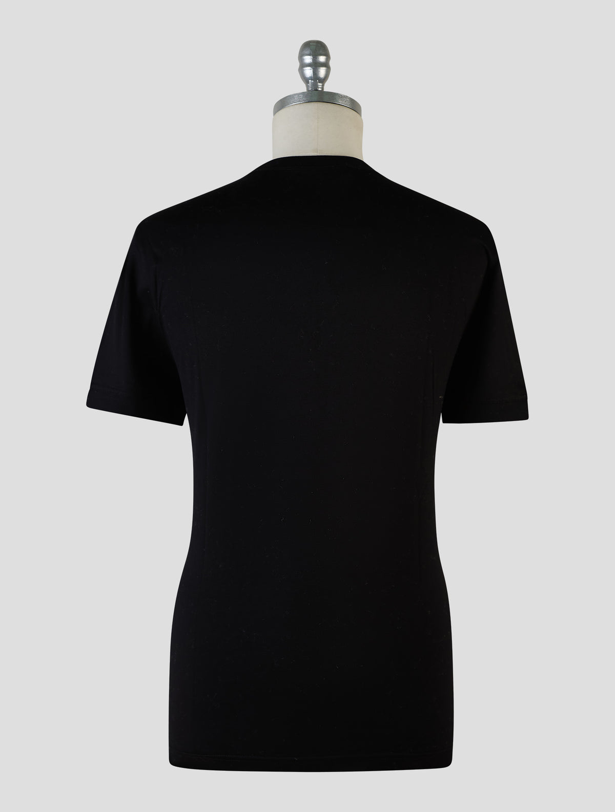 Kiton Knt Black Cotton T-Shirt