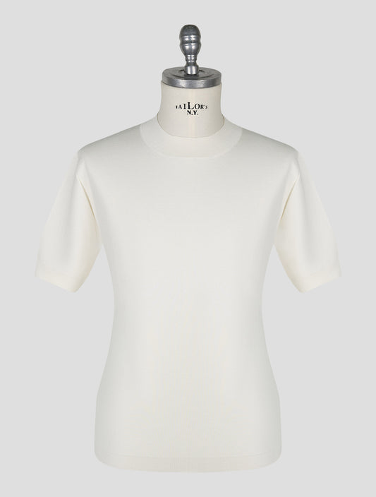Kiton Knt White Cotton T-Shirt