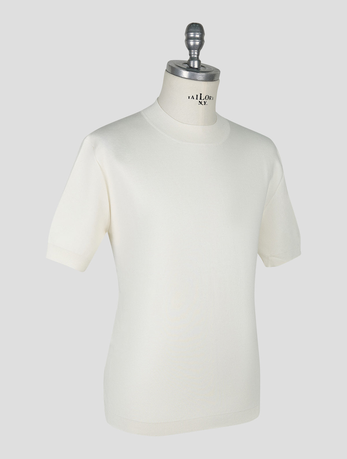 Kiton Knt White Cotton T-Shirt
