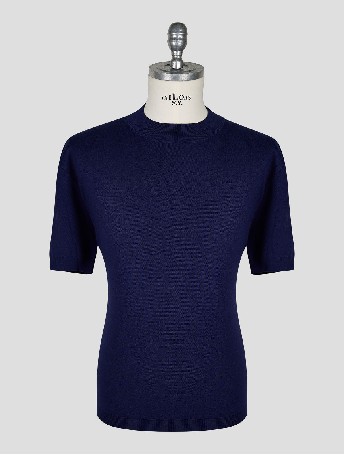 Kiton Knt Blue Cotton T-Shirt