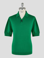 Kiton Knt Green Cotton Polo