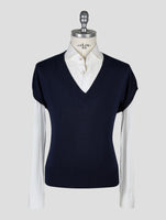 Ktion Knt Dark Blue Cotton Gilet