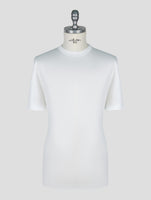 Kiton Knt White Cotton T-Shirt