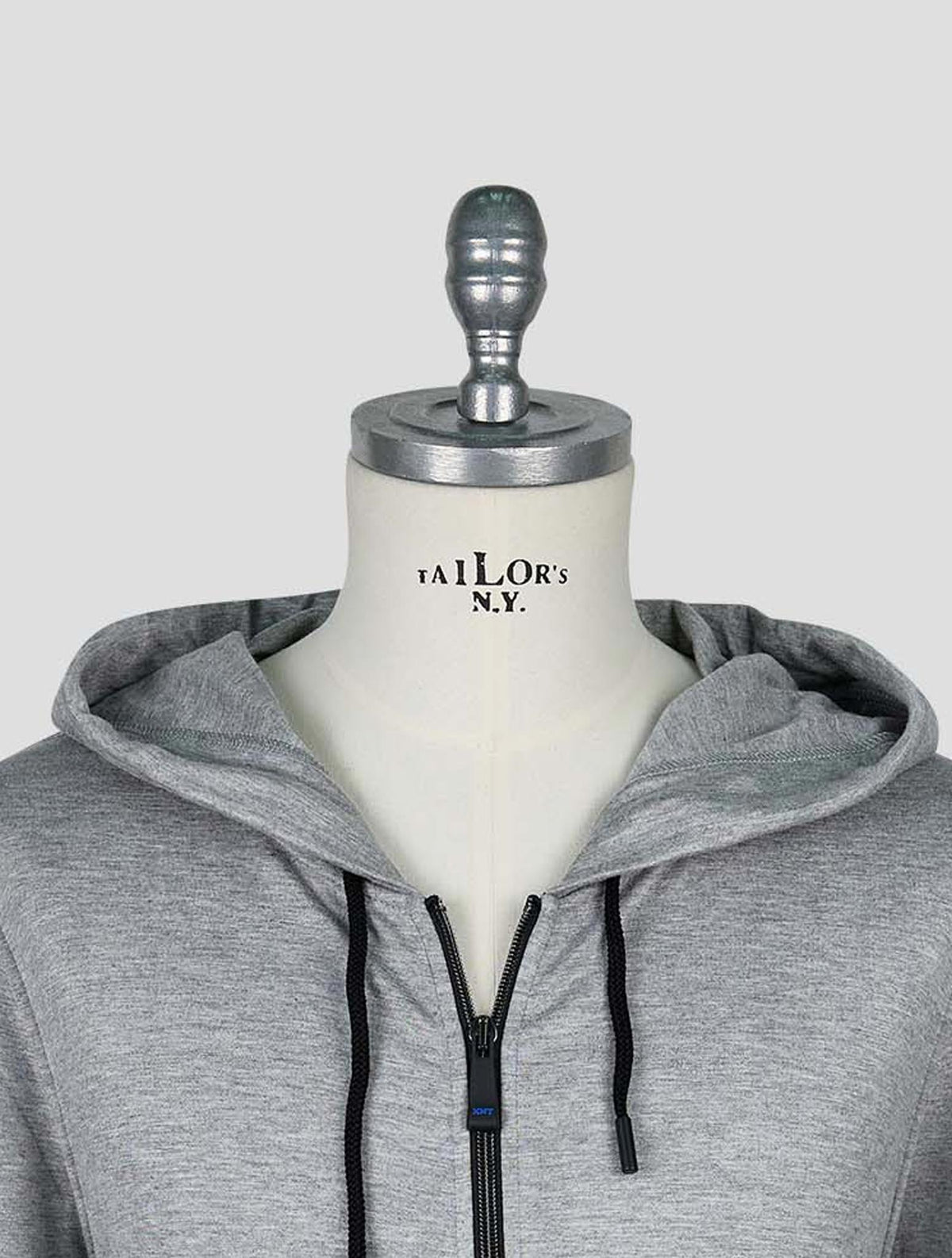 Kiton Knt Gray Viscose Ea Sweater Full Zip