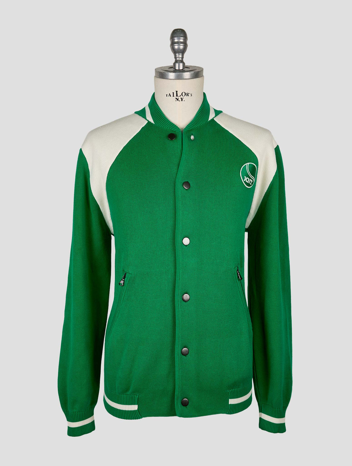 Kiton knt Green White Cotton Coat