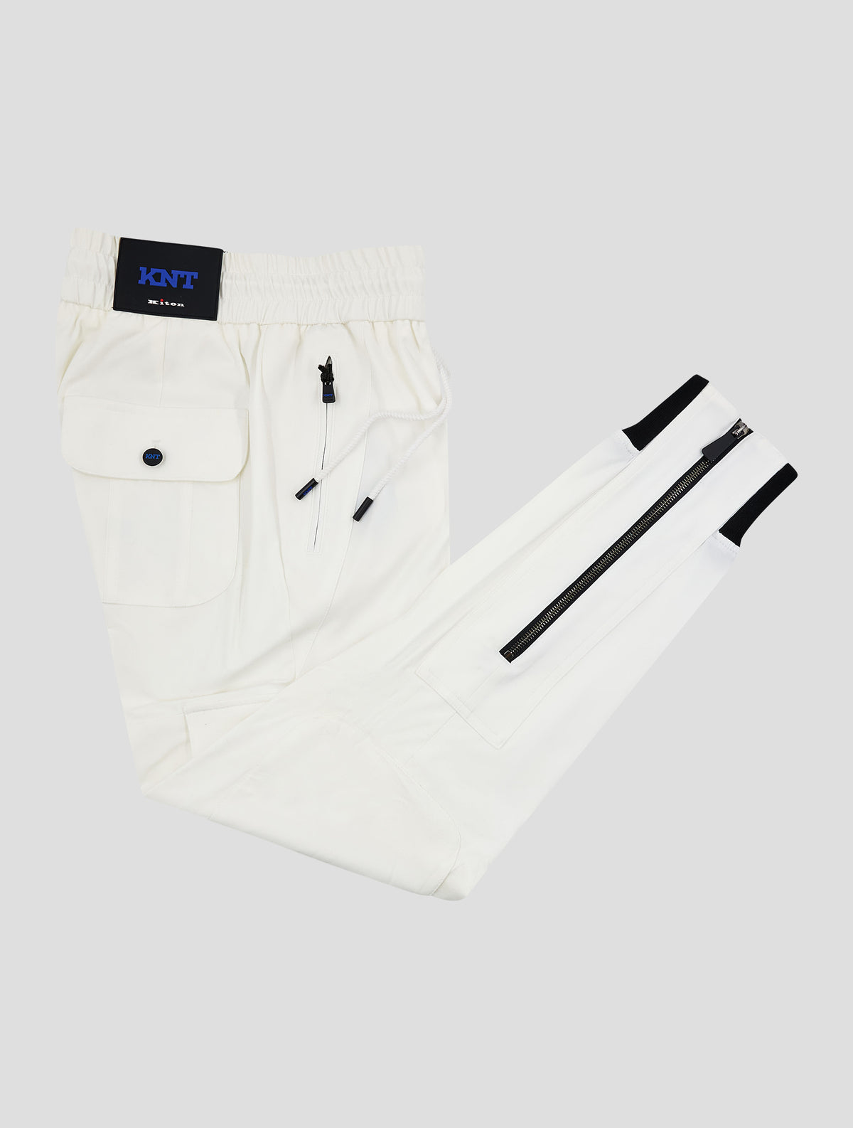 Kiton Knt White Pa Ea Jogging Cargo Pants