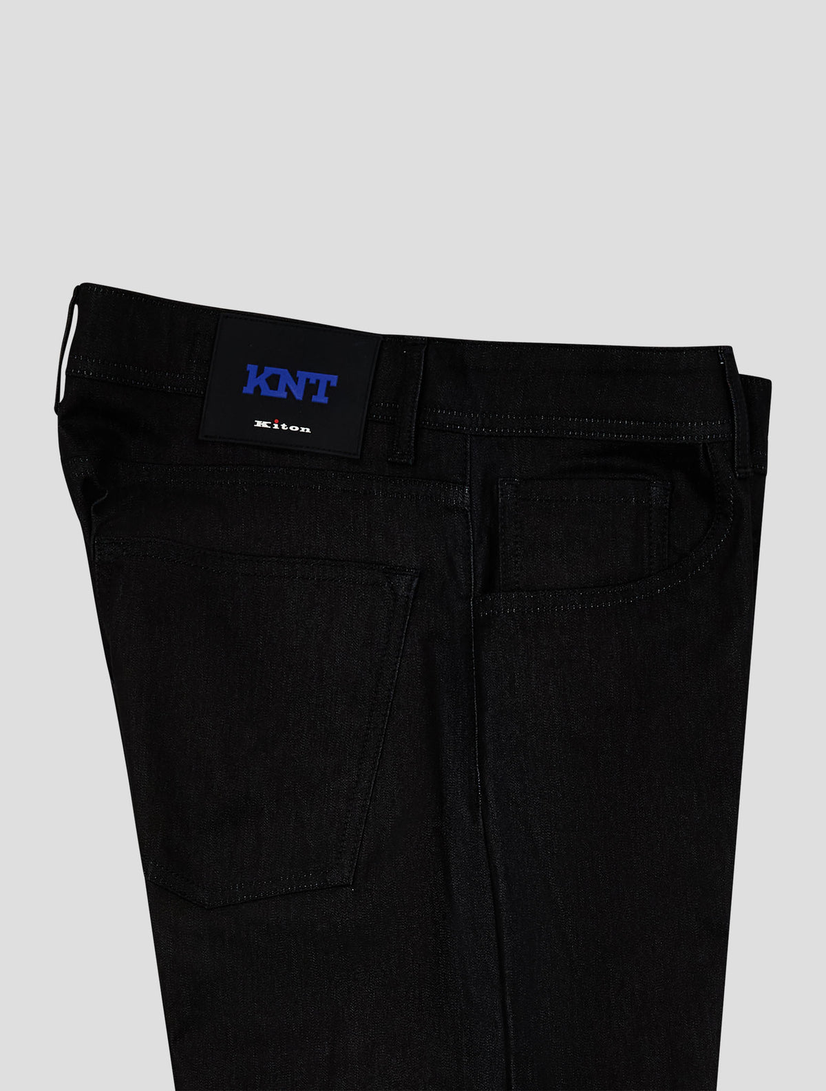 Kiton Knt Black Cotton Pa Ea Jeans