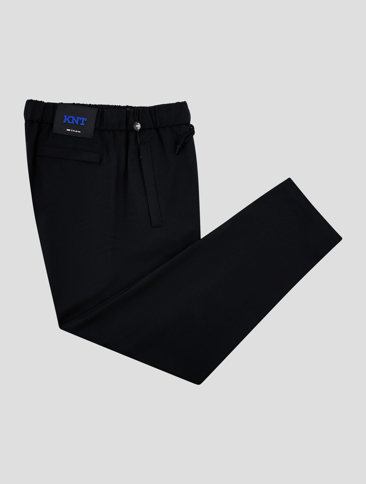 Kiton Knt Black Wool Pa Ea Pants