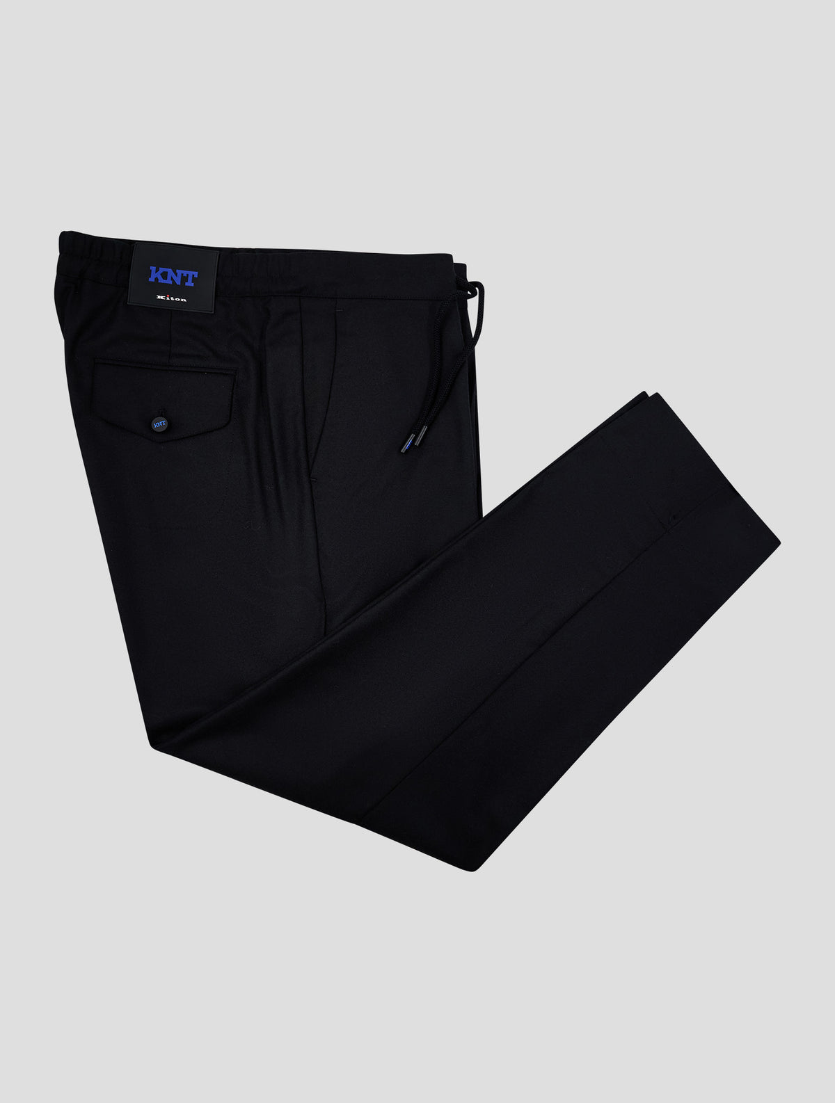 Kiton Knt Black Virgin Wool Ea Pants