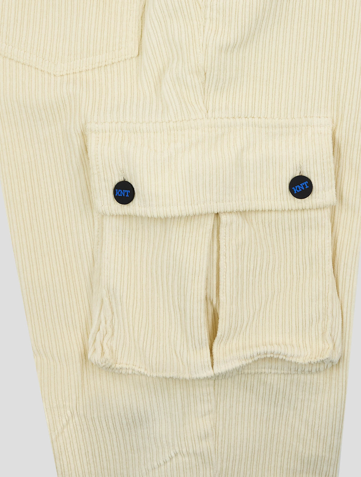 Kiton Knt White Cotton Ea Velvet Cargo Pants