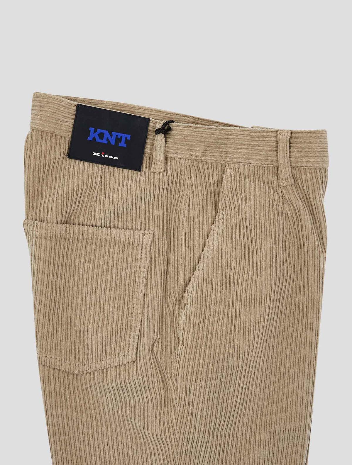 Kiton Knt Beige Cotton Ea Velvet Pants