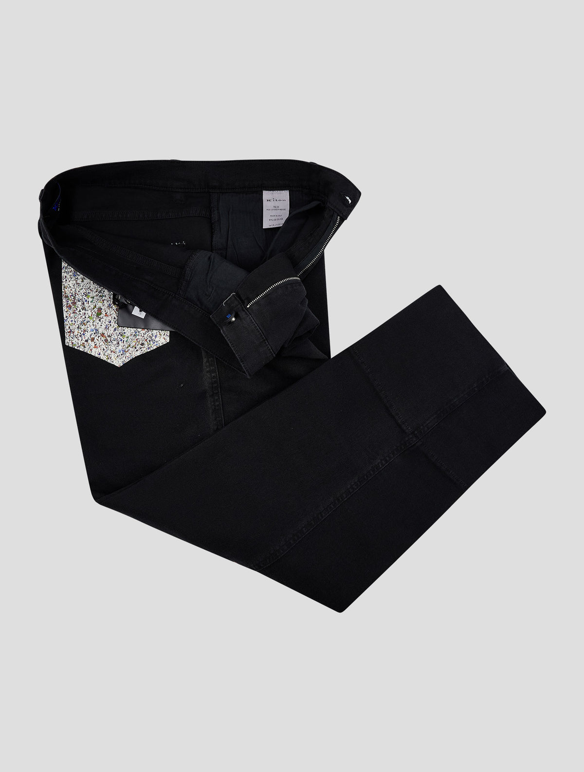 Kiton Knt Black Cotton Ea Jeans