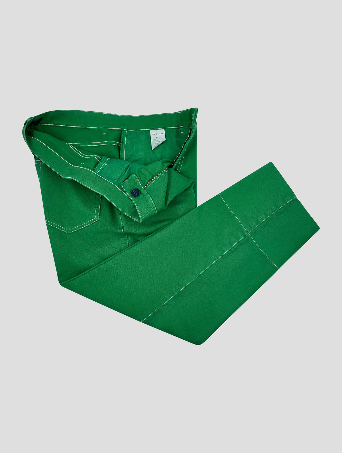 Kiton Knt Green Cotton Ea Jeans