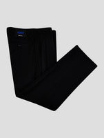 Kiton Knt Black Wool Dress Pants