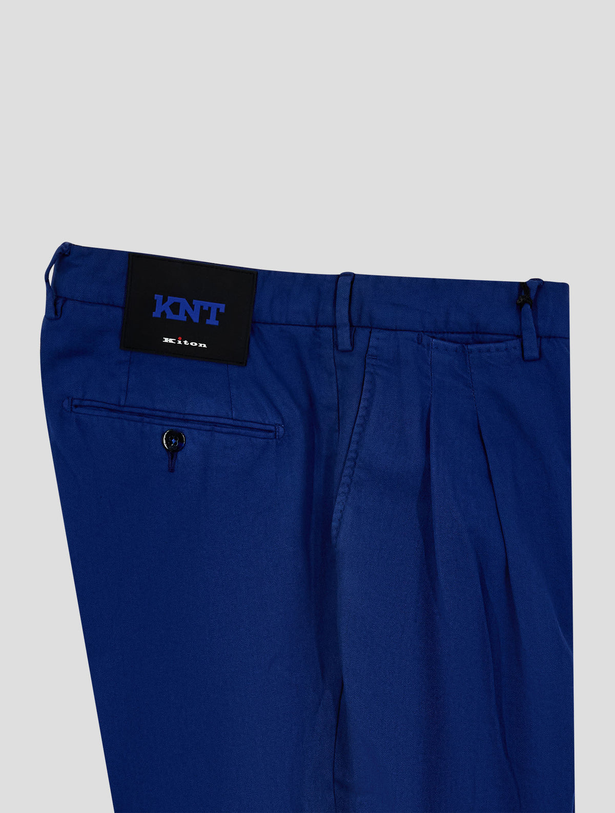 Kiton Knt Blue Wool Pants