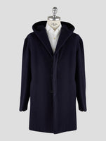 Kiton Knt Dark Blue Cashmere Pa Overcoat