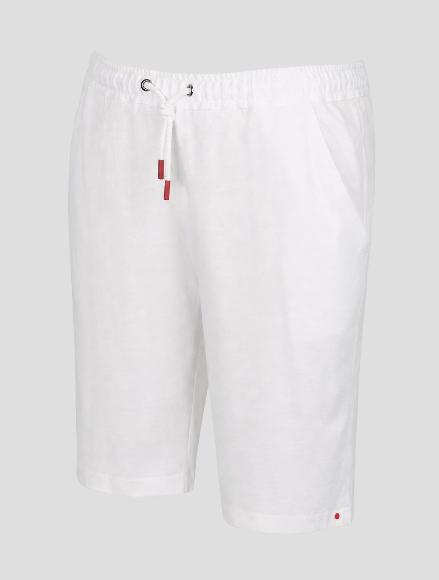 Kiton White Cotton Short Pants